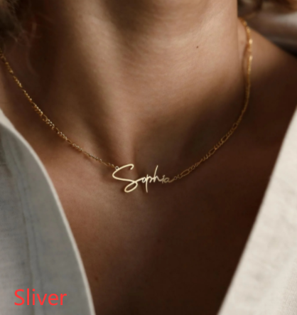 Personalized Name Clavicle necklace