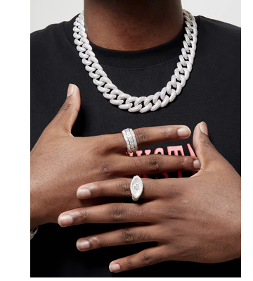 Men's Hip-hop Diamond Ring