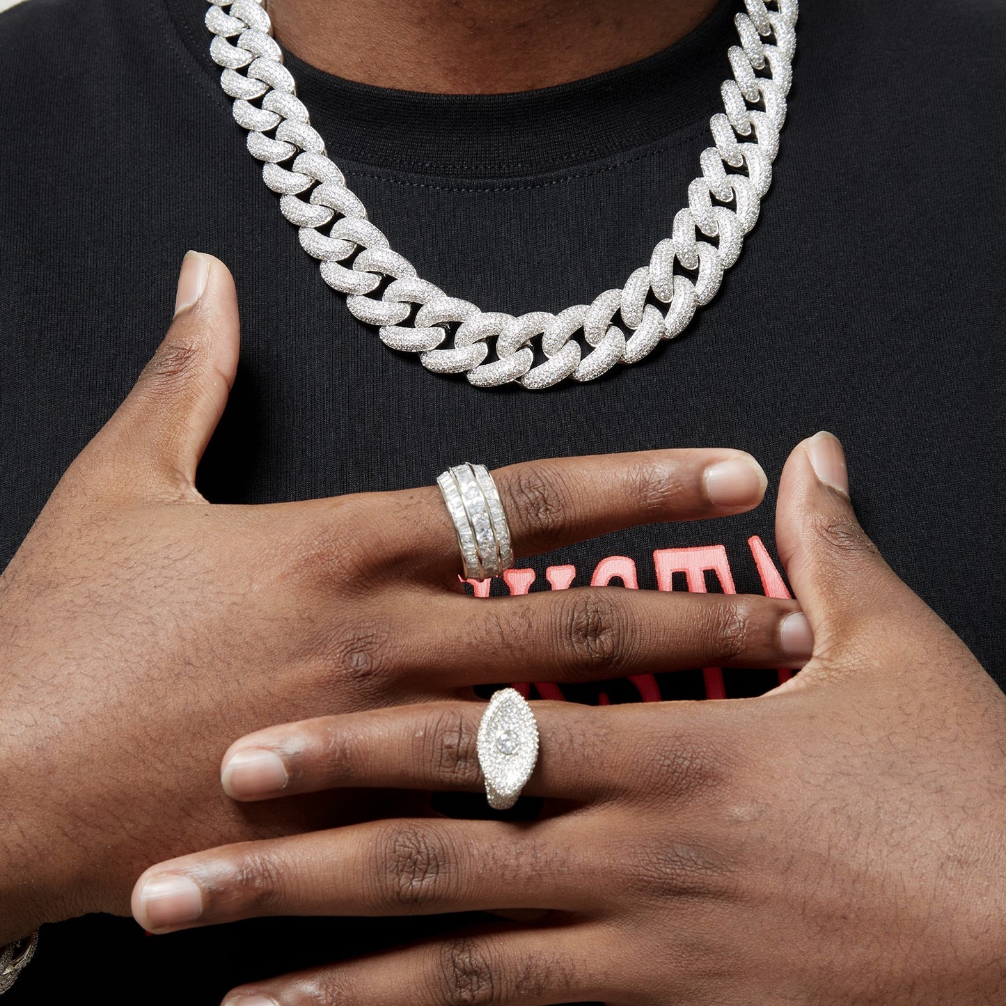 Men's Hip-hop Diamond Ring