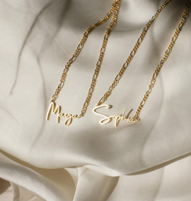 Personalized Name Clavicle necklace