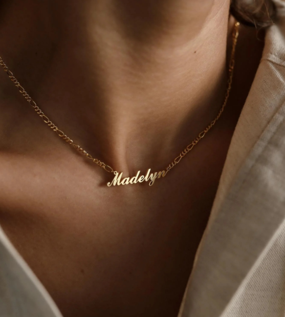 Personalized Name Clavicle necklace