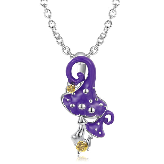 Halloween Poisonous Mushroom Necklace