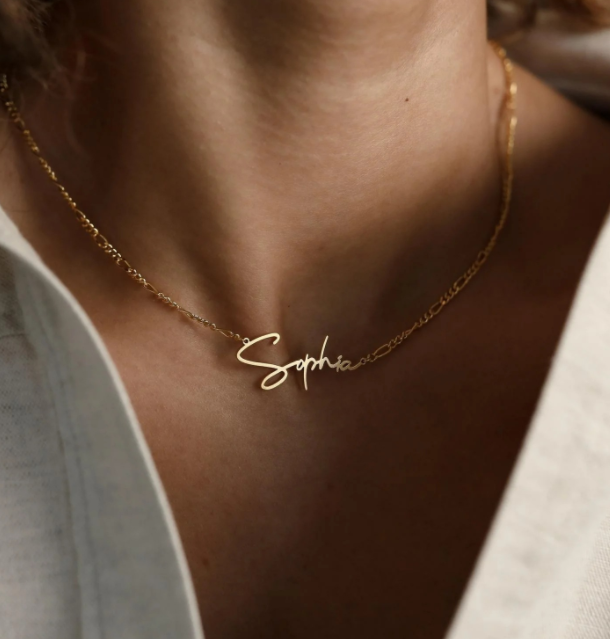 Personalized Name Clavicle necklace