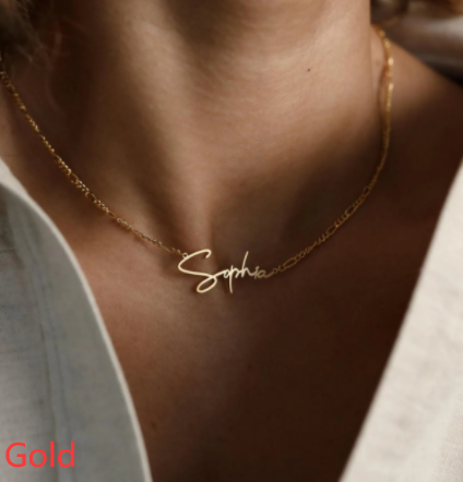 Personalized Name Clavicle necklace