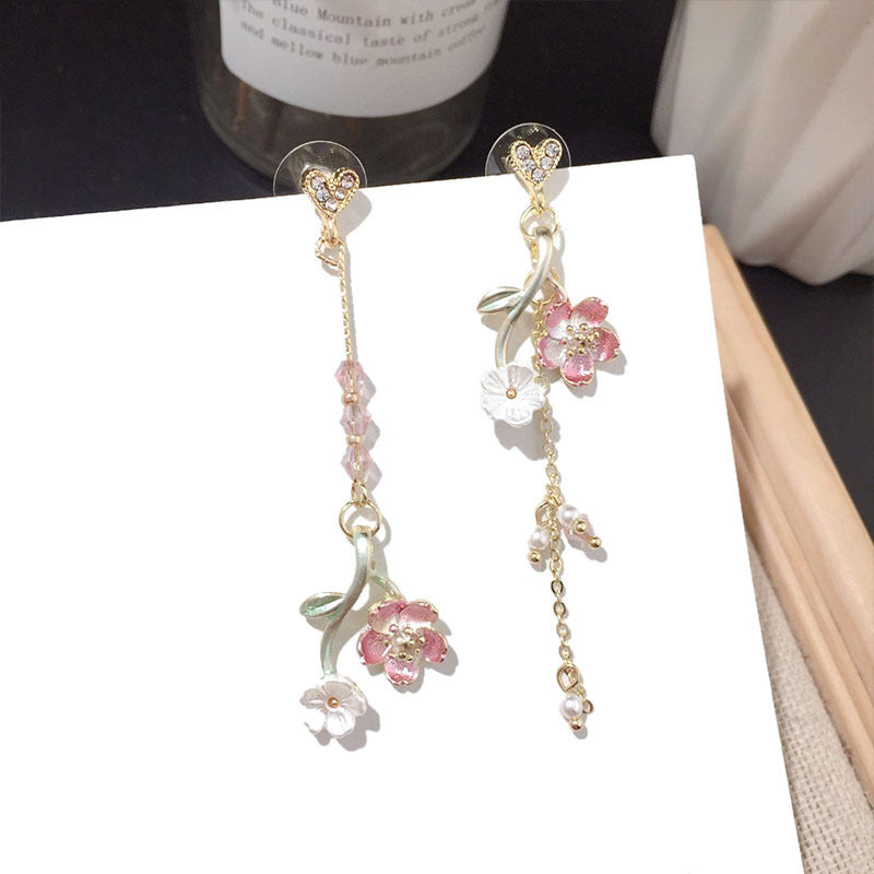 Vintage Flower Long Dangle Earrings