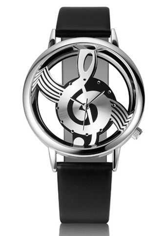 Unisex Hollow Note Watch