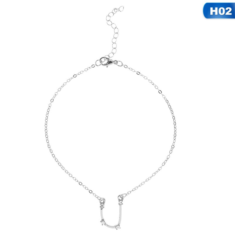 12 Constellation Charm Anklet