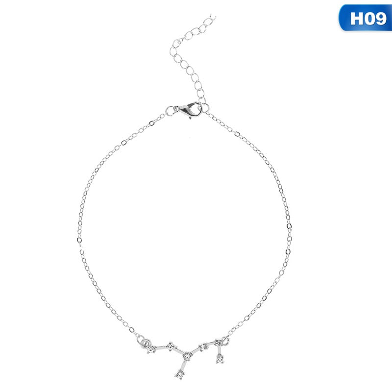 12 Constellation Charm Anklet