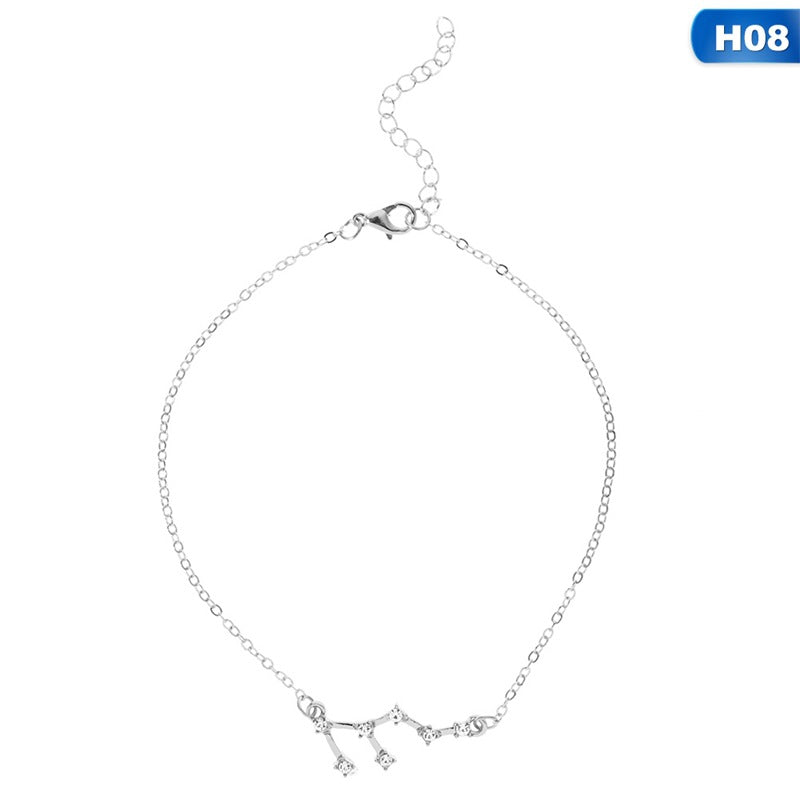 12 Constellation Charm Anklet