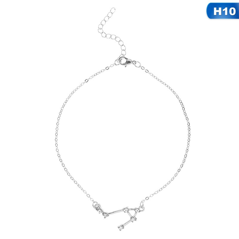 12 Constellation Charm Anklet