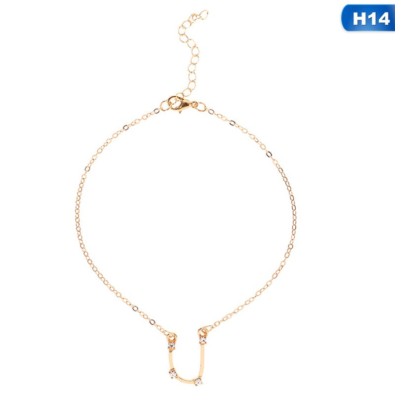 12 Constellation Charm Anklet