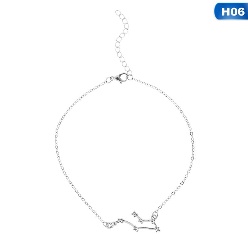 12 Constellation Charm Anklet