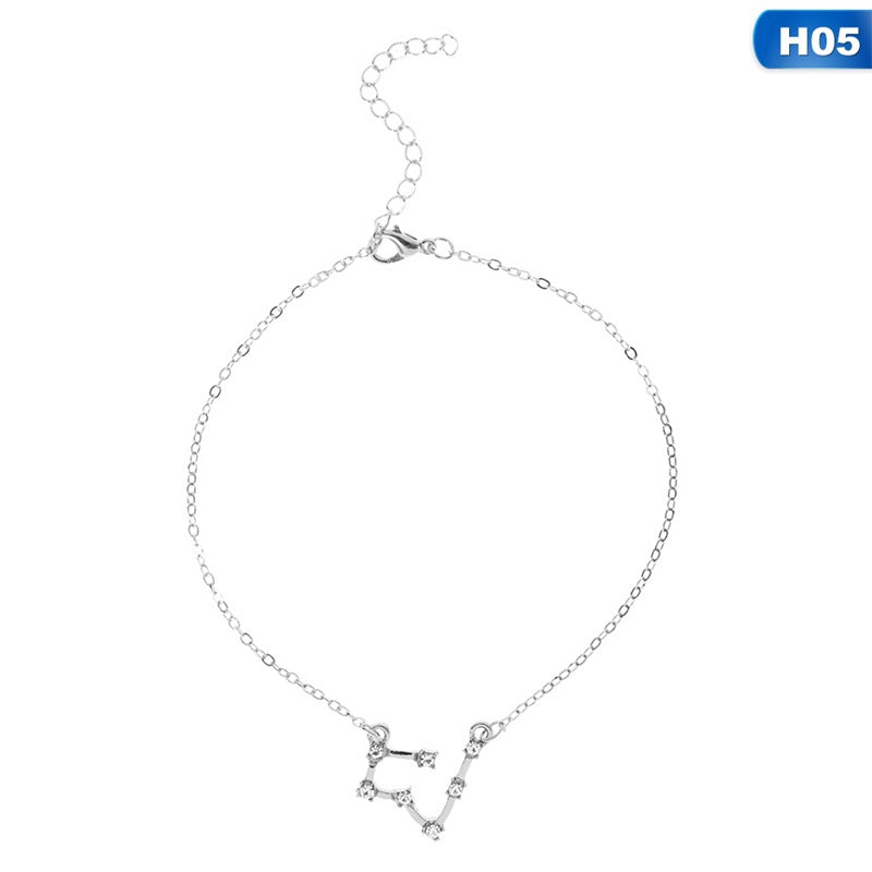 12 Constellation Charm Anklet