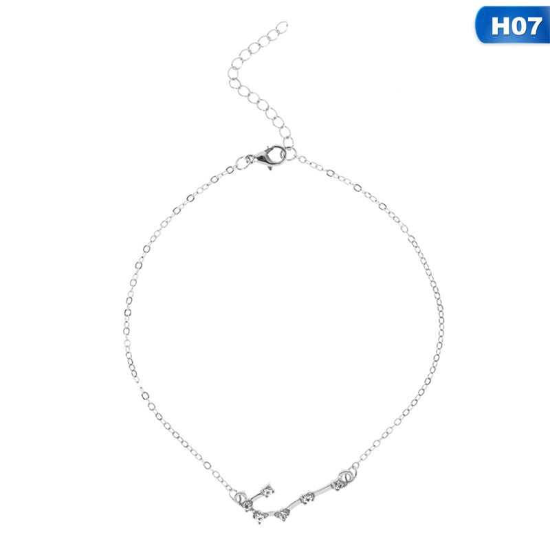 12 Constellation Charm Anklet