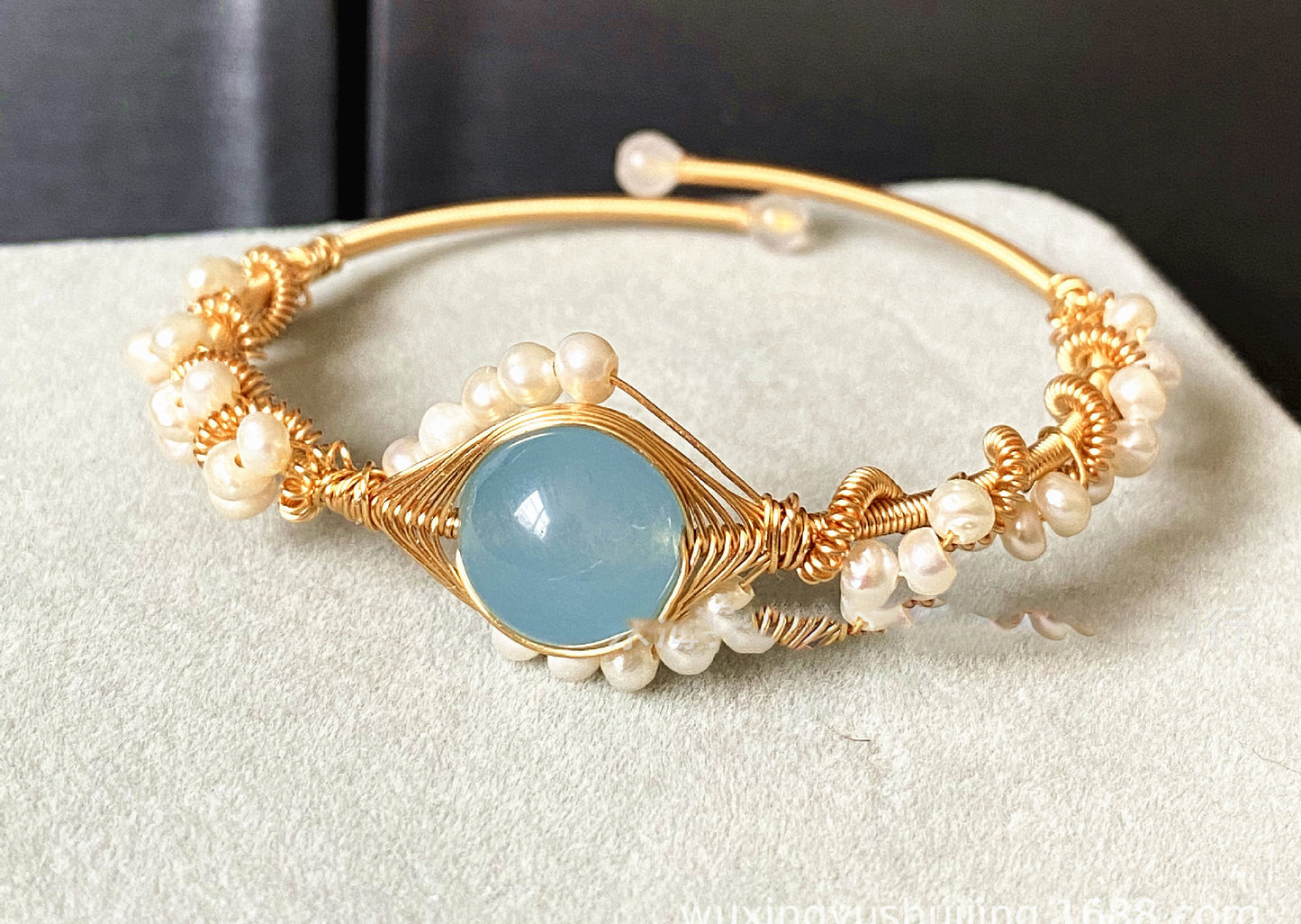 Pearl 14K Gold-wrapped Bracelet