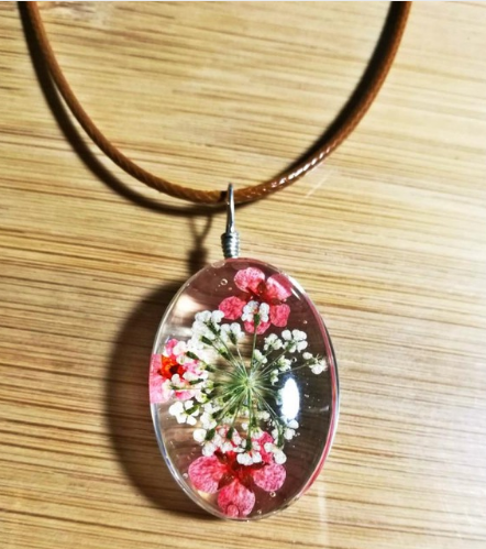 Dried Eternal Flower  Necklaces