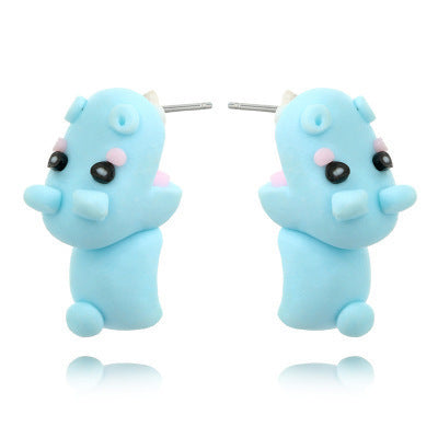 Animal Soft Clay Cartoon Earrings