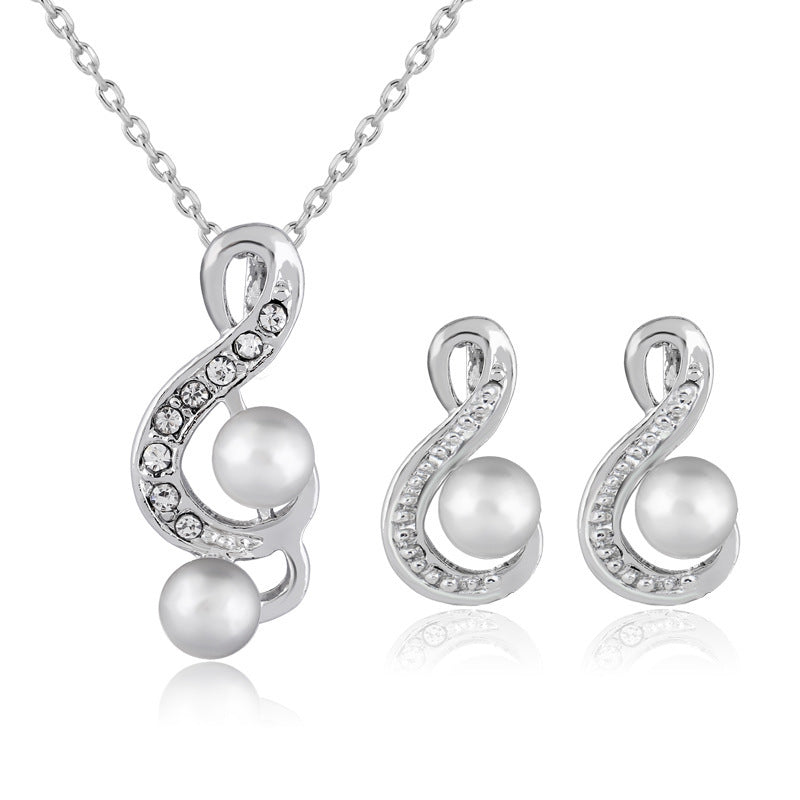 Beautiful Pearl Music Note Dabi Jewelry Set