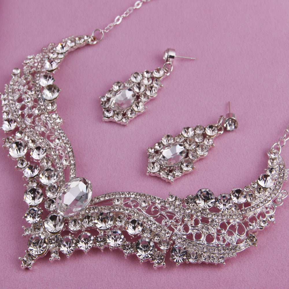 Alice's Diamond Large Crystal Jewelry Set