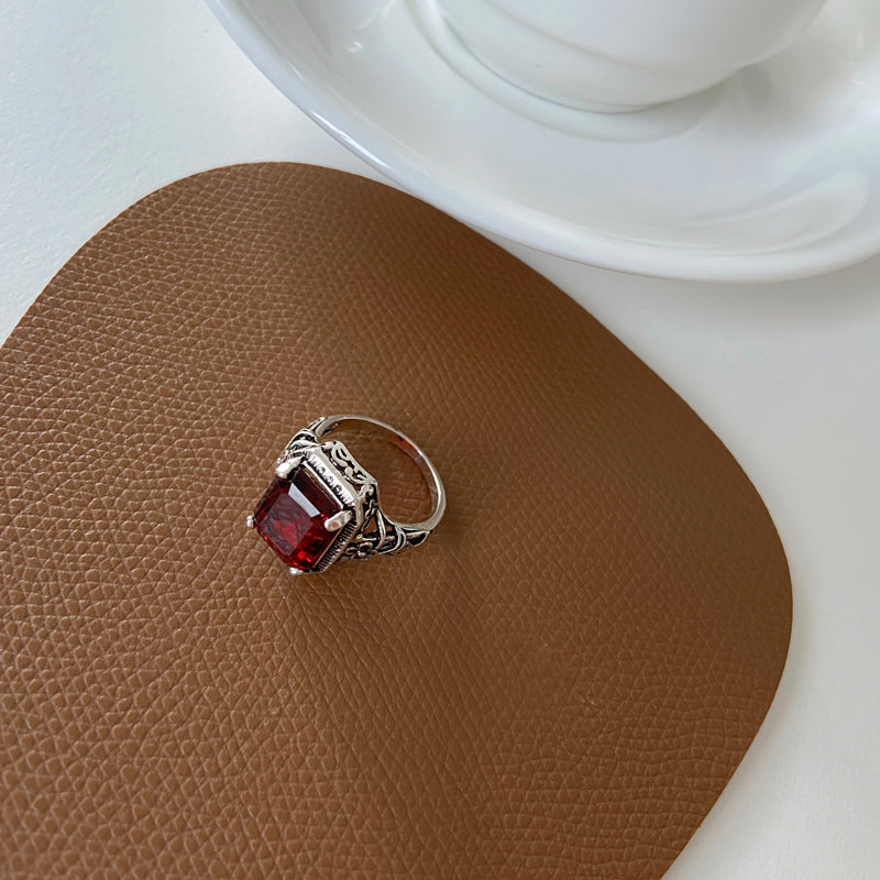 Silver Ruby Ring