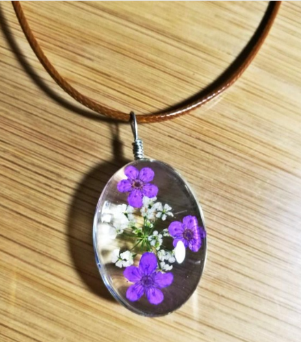 Dried Eternal Flower  Necklaces