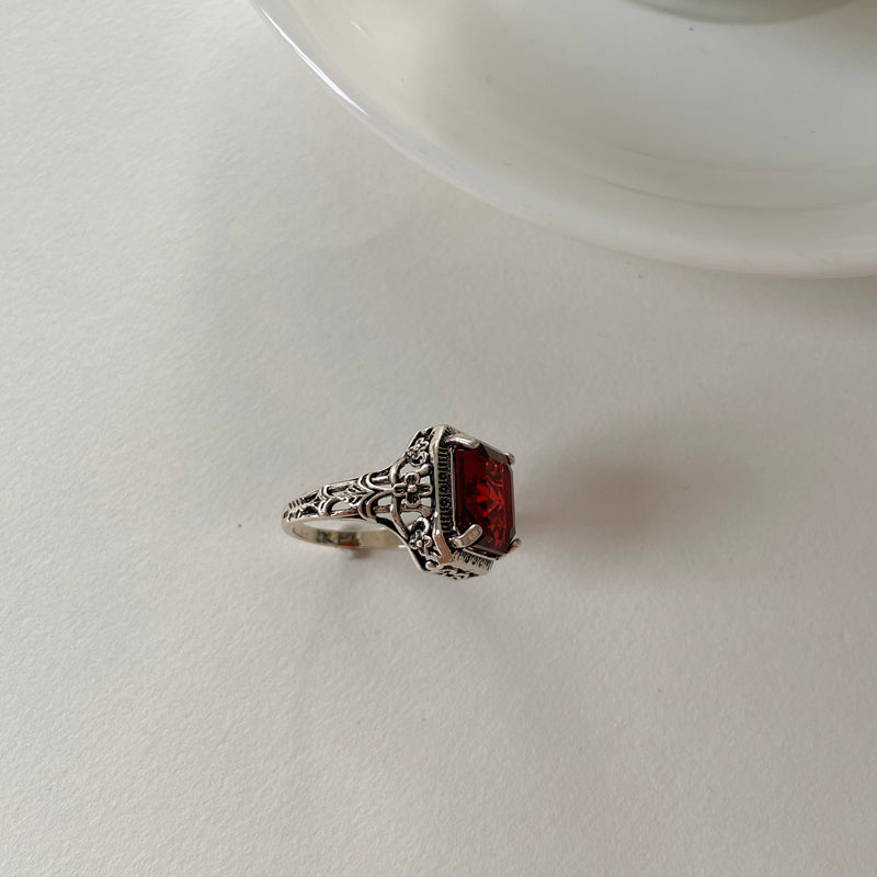 Silver Ruby Ring