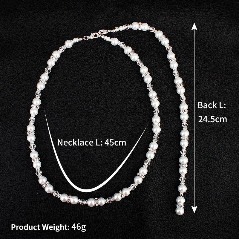 Elegant Back Chain Necklace