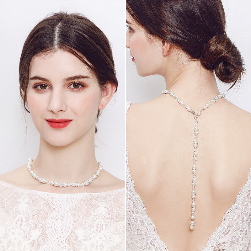 Elegant Back Chain Necklace