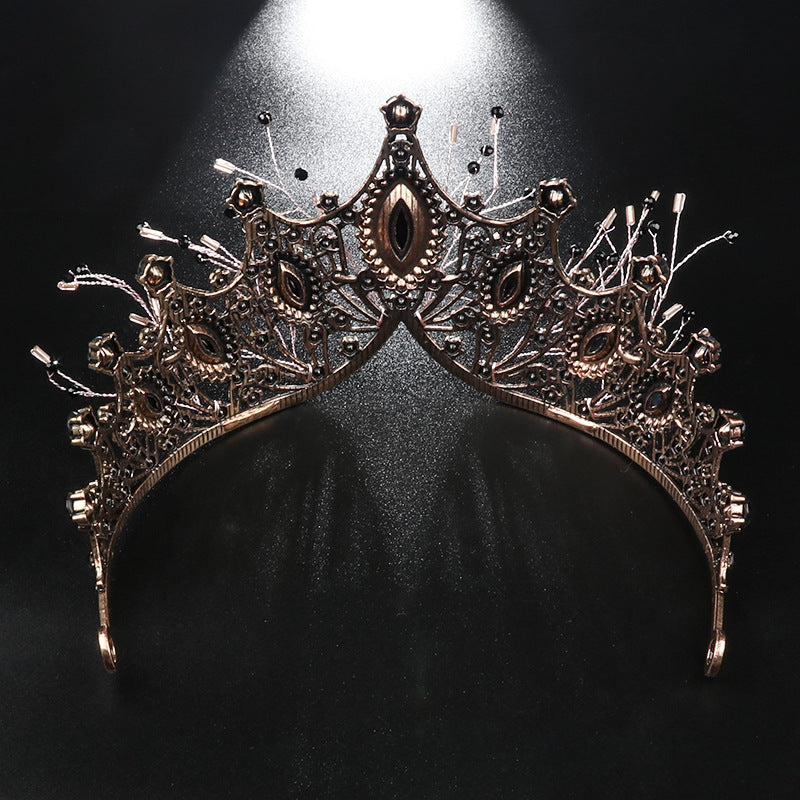 Baroque Black Crown Vintage Style Headdress