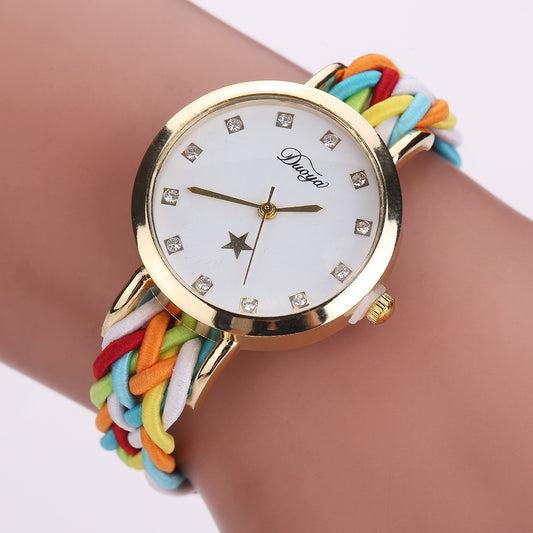 Braided Rope Ladies Bracelet Watch