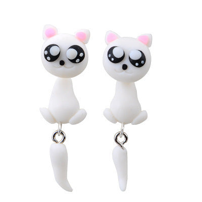 Animal Soft Clay Cartoon Earrings