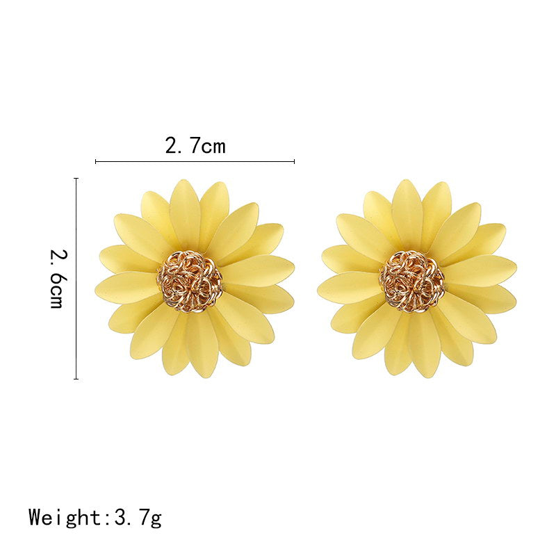 Adorable Small Daisy Colorful Earrings