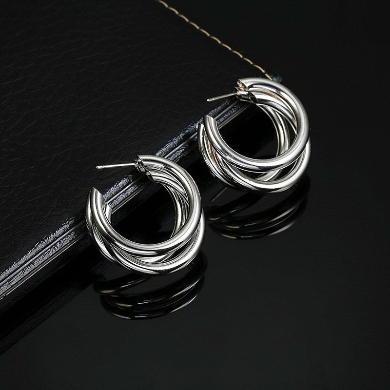 New Style Buckle Earrings Female C-shaped Earrings