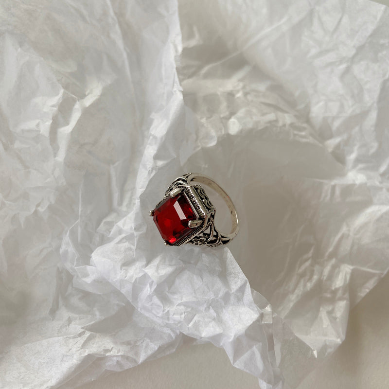 Silver Ruby Ring