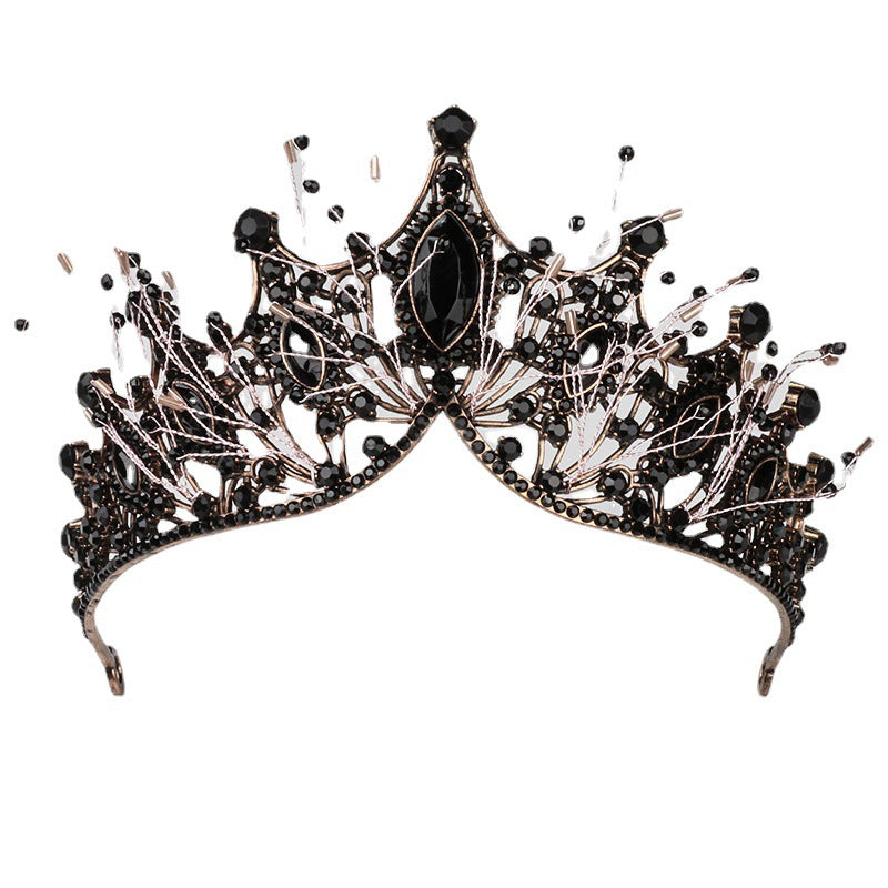 Baroque Black Crown Vintage Style Headdress